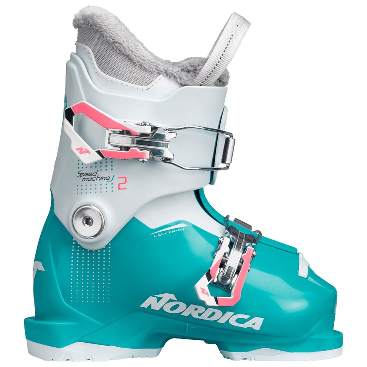 Nordica Botas de esquí Speedmachine J 2 Girl Light Blue White Pink Presentación