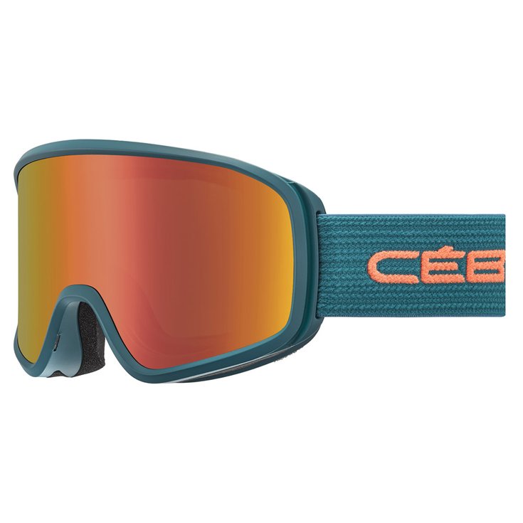 Cebe Masque de Ski Striker Evo Matt Lagoon Orange Grey Dark Flash Red Voorstelling