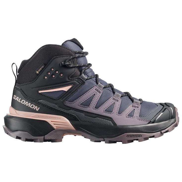 Salomon Chaussures de Fast Hiking X Ultra 360 Mid Gore-Tex W Nine Iron Excalibur Shadow Gray Présentation