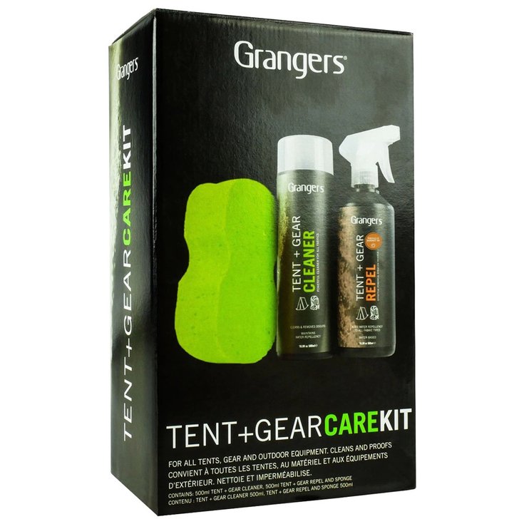 Grangers Mantenimiento Tent & Gear Clean & Proof Kit Presentación