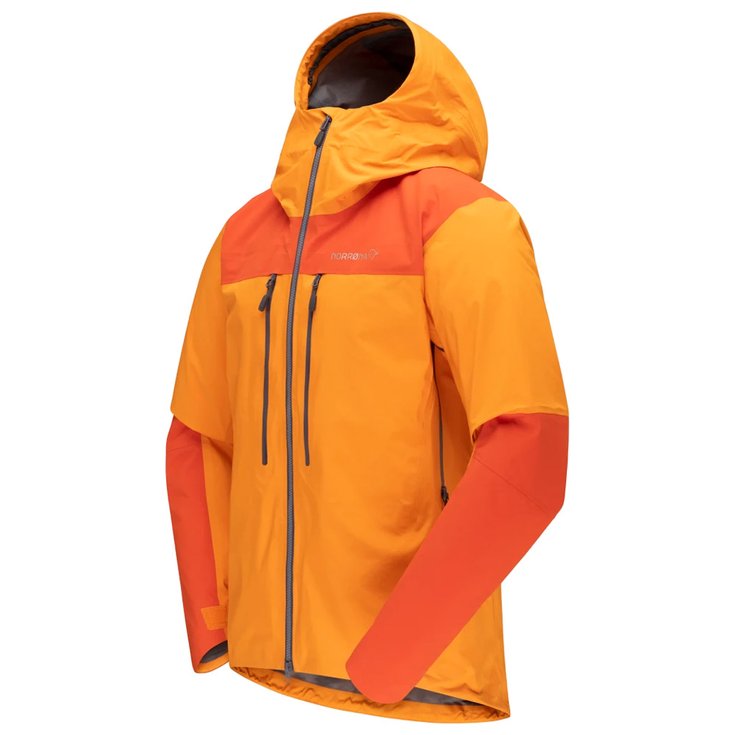 Norrona Ski Jacket Trollveggen Gore-Tex Pro Light Jkt M's Orange Popsicle Adrenalin Overview