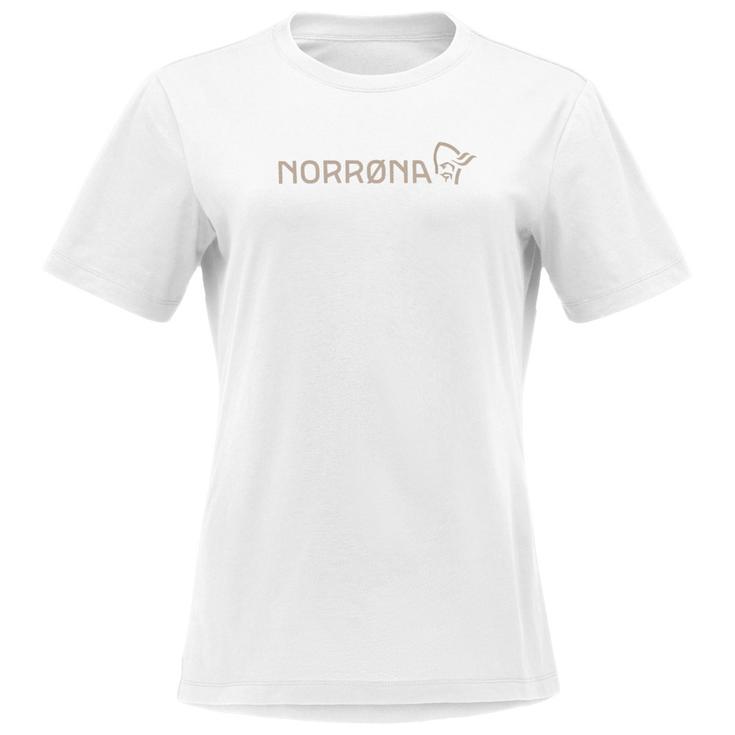 Norrona Tee-shirt de rando /29 Cotton Viking W Pure White Présentation