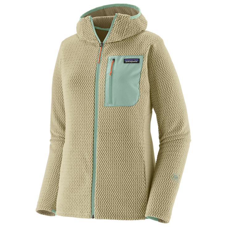 Patagonia Polar W's R1 Air Full Zip Hoody Weathered Stone Presentación