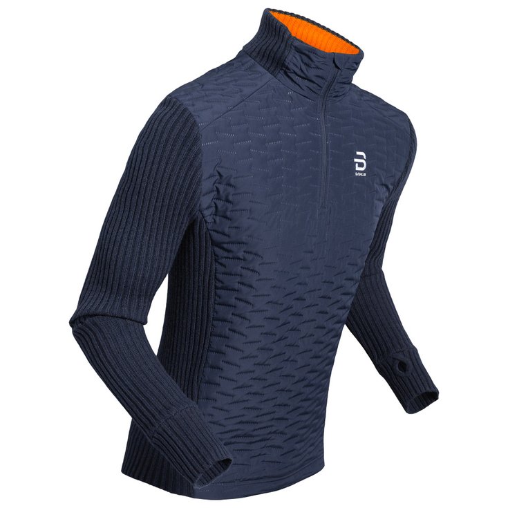 Bjorn Daehlie Fleece Half Zip Comfy 2.0 Navy Voorstelling