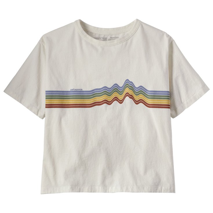 Patagonia Tee-Shirt W's Ridge Rise Stripe Organic Birch White Overview