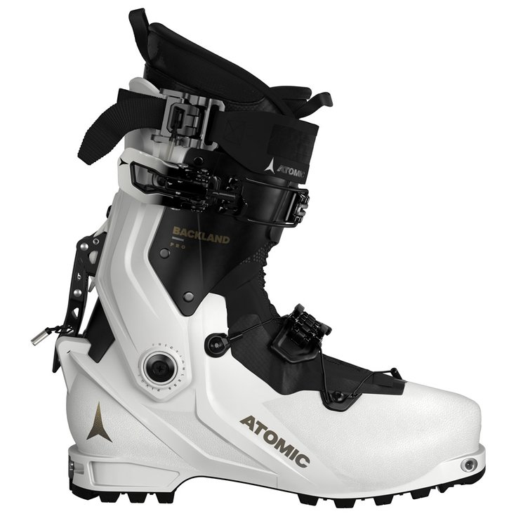 Atomic Chaussures de Ski Randonnée Backland Pro W White Black Gold Présentation