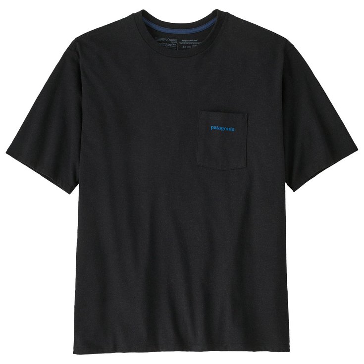 Patagonia Tee-Shirt Boardshort Logo Pocket Responsibili-Tee Ink Black Overview