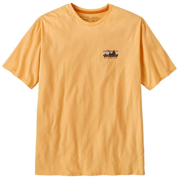 Patagonia Tee-shirt 73 Skyline Regenerative Organic Cotton Buttercup Yellow Présentation
