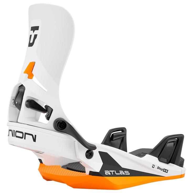 Union Snowboard Binding Atlas Step On White Orange Overview