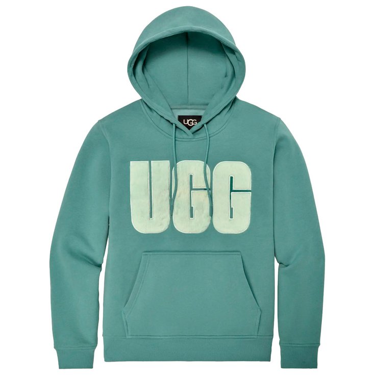 UGG Sweatshirt Rey Fuzzy Logo Deep Ice Overview