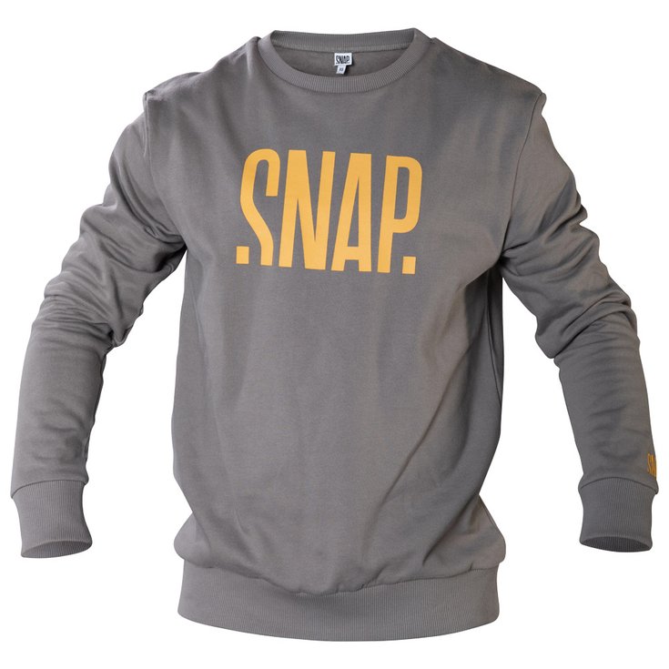 Snap Sweat Sweater Logo Dark Grey Présentation