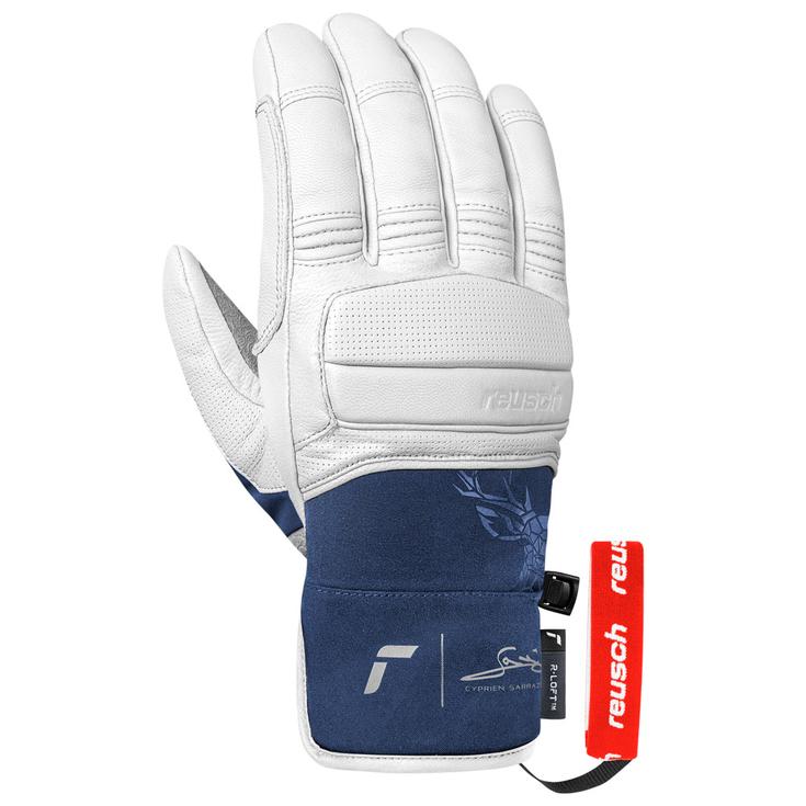 Reusch Guanti Cyprien Sarrazin White Dress Blue Presentazione