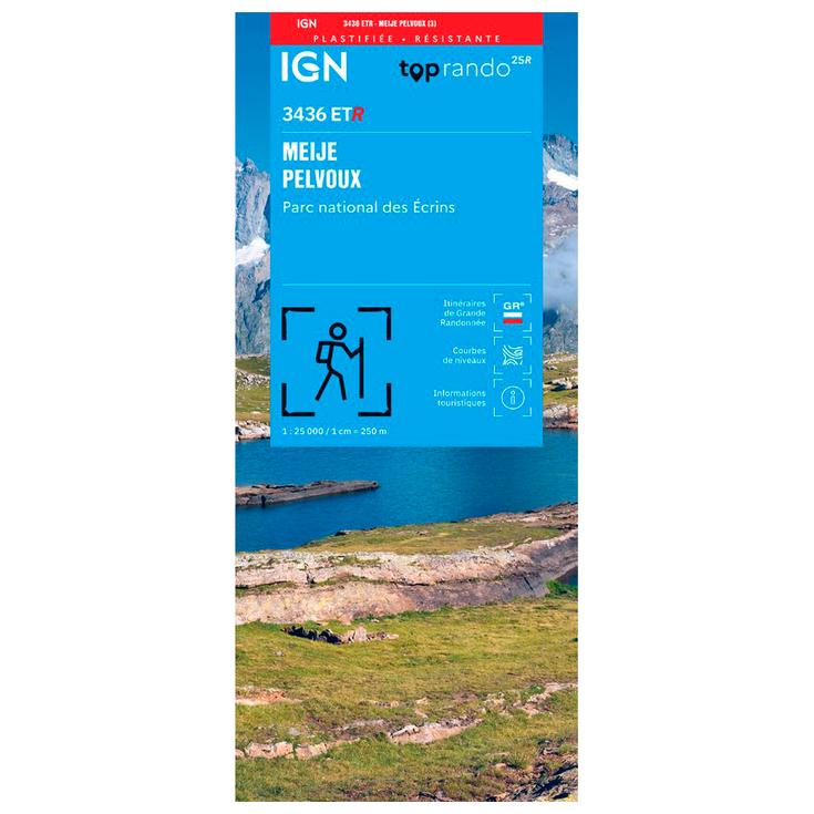 IGN Carte 3436ETR Meije, Pelvoux, Parc national des Ecrins - Résistante Presentazione