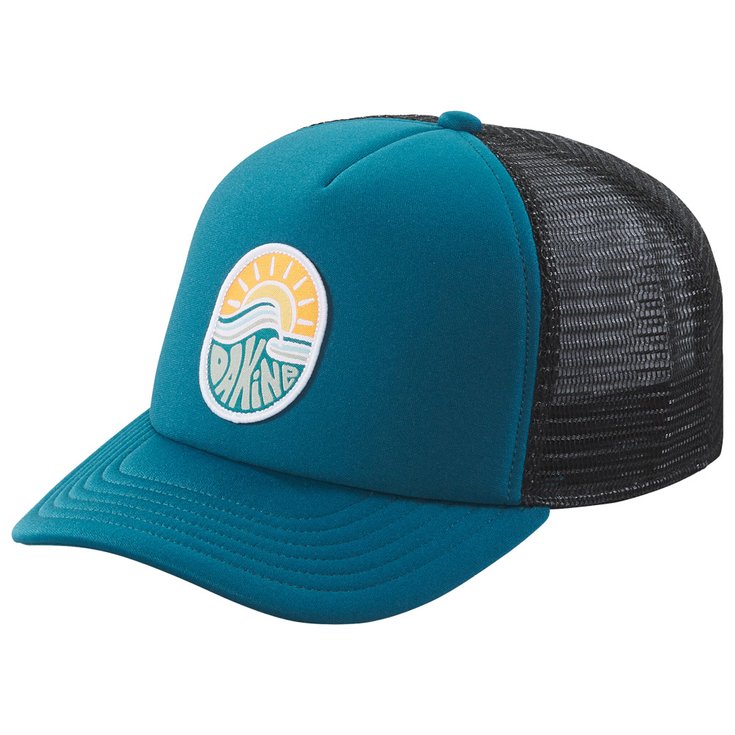 Dakine Cap Lo Tide Graphic Trucker Hat Deep Lake Wave Overview