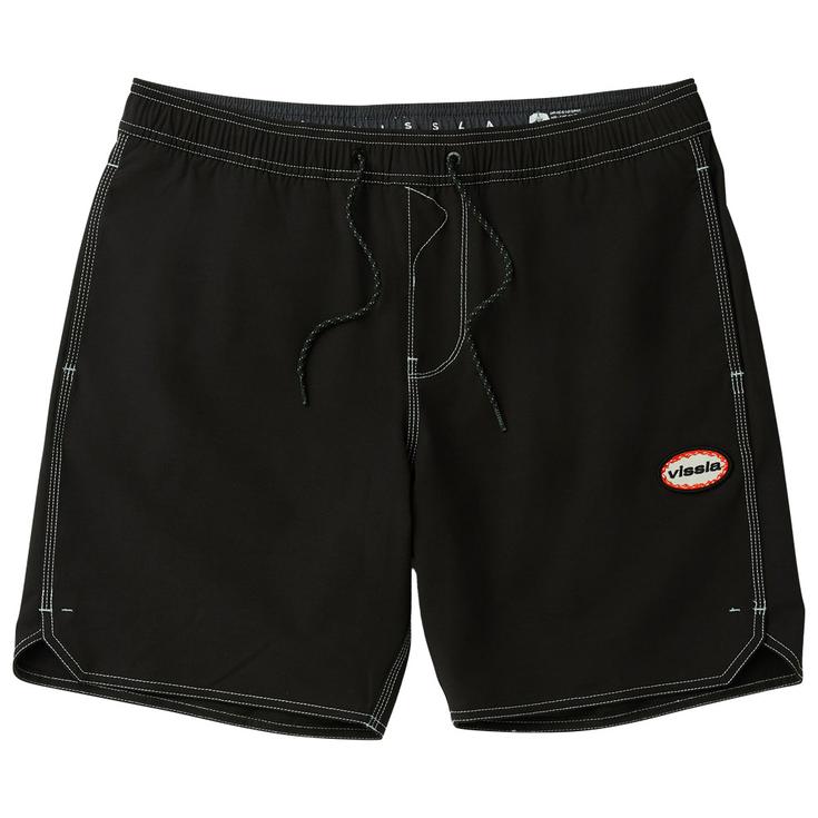 Vissla Boardshort Solid Sets Ecolastic 17.5" Black 2 Presentazione