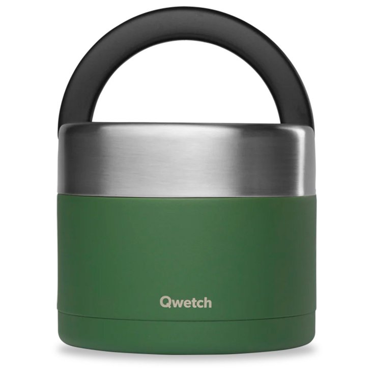 Qwetch Scatole alimentari Lunch Box Isotherme 850 ml Matt Granite Kaki Presentazione