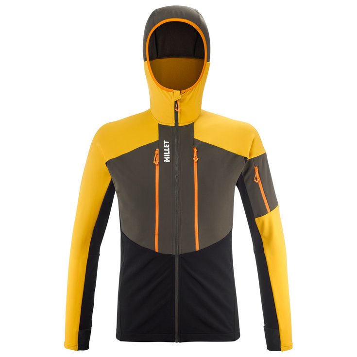 Millet Ski Jacket Pierra Ment Hoodie Black Safran Overview