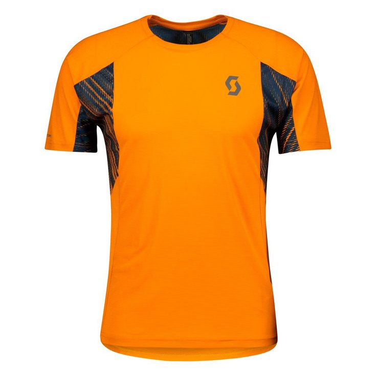 Scott Trail tee-shirt Trail Run S/S Men's Cooper Orange/Midnight Blue Overview