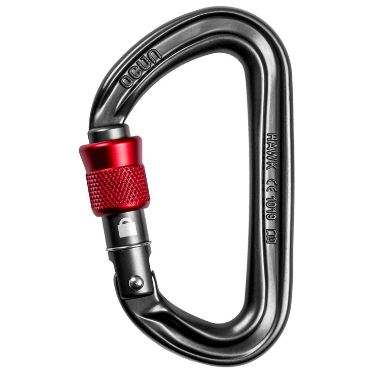 Ocun Carabiners Hawk Screw Anthracite Overview