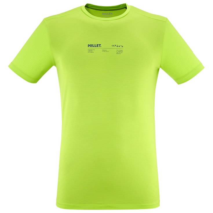 Millet Tee-shirt de trail Intense Essential Tee Shirt Short Sleeve M Acid Green Présentation