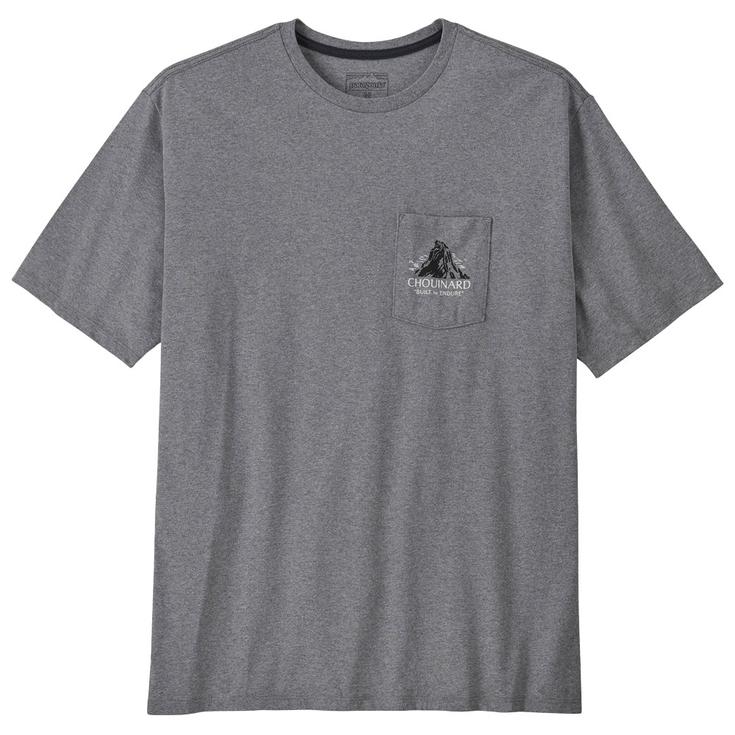 Patagonia Camiseta Chouinard Crest Pocket Responsibili-Tee Gravel Heather Presentación