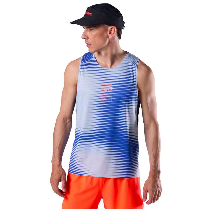 Rossignol Camiseta de trail Sapa Ultra Tank Dazzle Blue Line Fogg Presentación