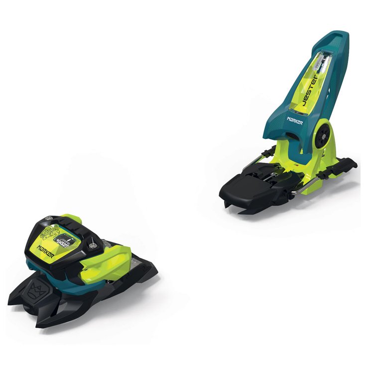 Marker Ski Binding Jester 18 Pro Id 90mm Teal Flo Yellow Overview
