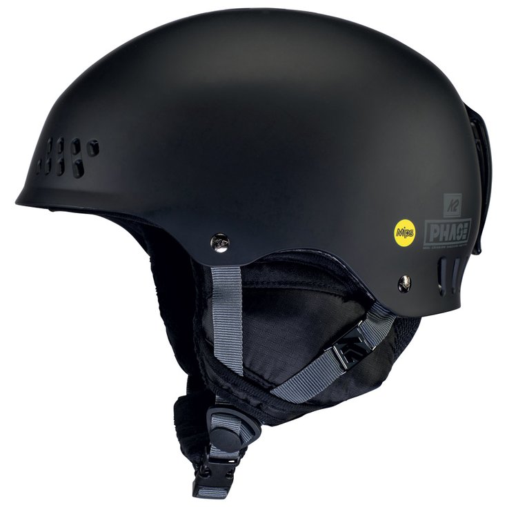 K2 Helmen Phase Mips Black Voorstelling
