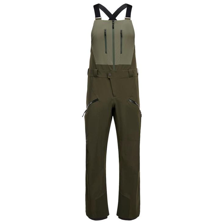 Black Diamond Skibroeken M Recon Stretch Bibs Tundra Dark Moss Voorstelling
