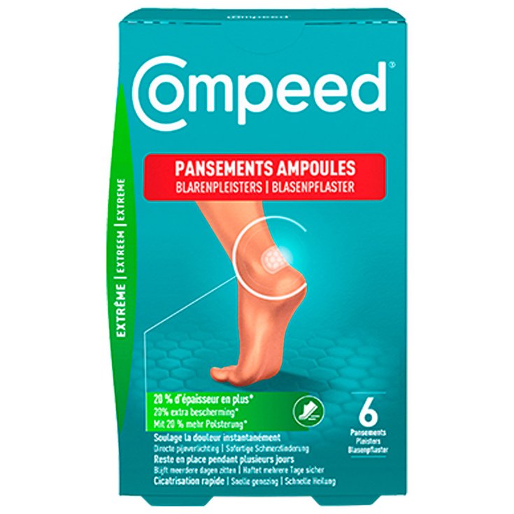 Compeed Foot care Ampoules Extrême Bt 6 White Overview