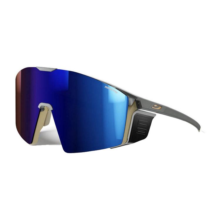 Julbo Lunettes de soleil Edge Cover Mat Marron Foncé Marron Reactive 2-4 Présentation