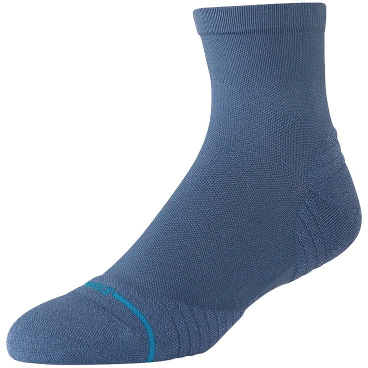 Stance Socks Perf Run Quarter Light Cushion Sock Sea Blue Overview
