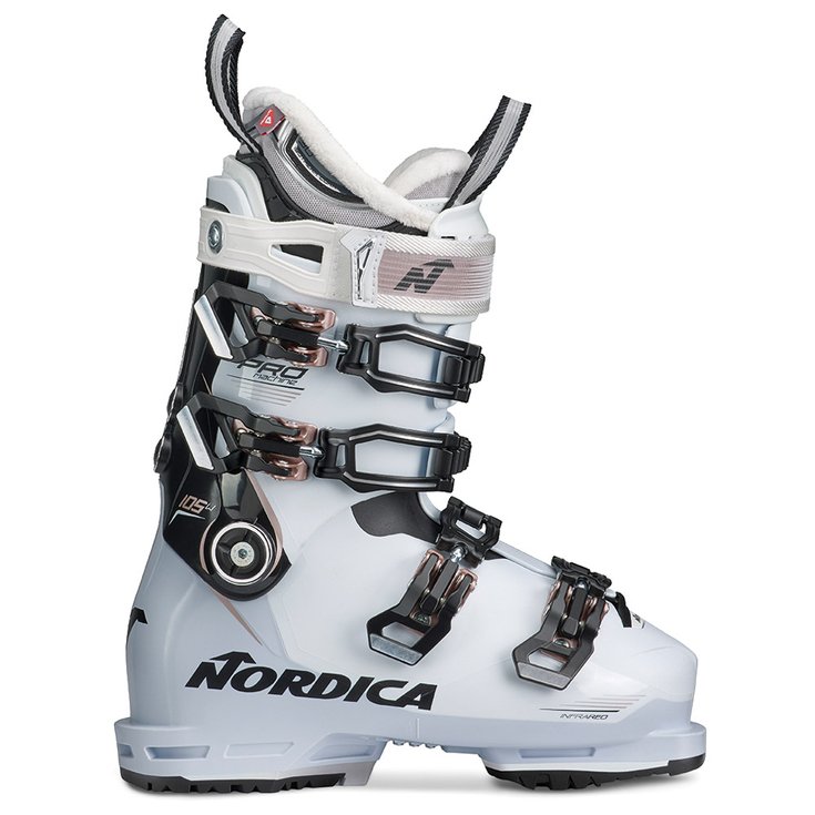 Nordica Chaussures de Ski Pro Machine 105 W Gw White Black Pink Presentazione