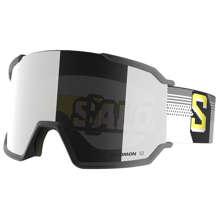 Salomon Skibrillen S/View 3 Black Pixels Multilayer Super White Voorstelling