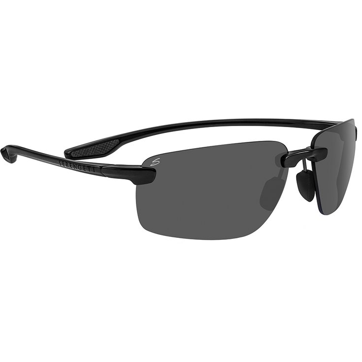 Serengeti Sunglasses Erice Shiny Black Polarized PHD CPG Overview