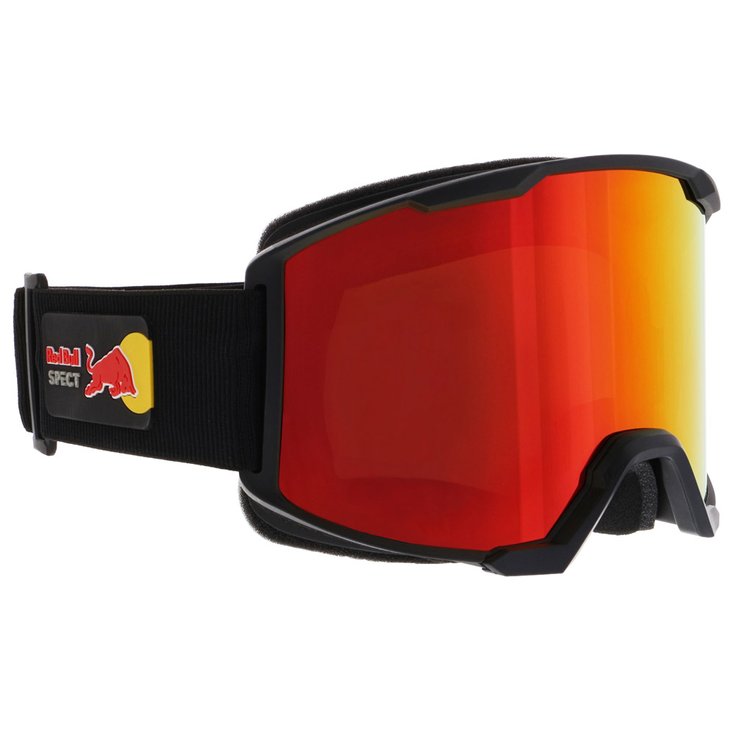 Red Bull Spect Masque de Ski Solo Matt Black Brown Red Mirror Snow Presentación