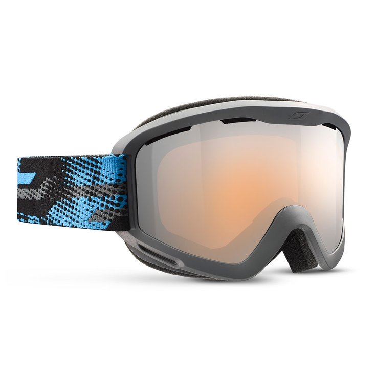 Julbo Masque de Ski Mars Gris Bleu Spectron 3 Flash Argent Présentation