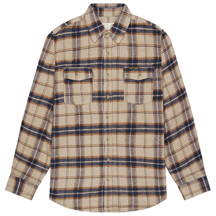 Picture Camicia Niley Shirt Wood Ash Plaid Presentazione