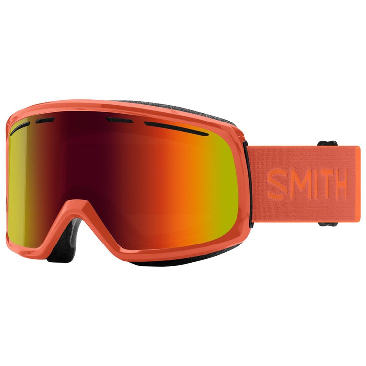 Smith Máscaras Range Burnt Orange Red Sol-X Mirror Presentación