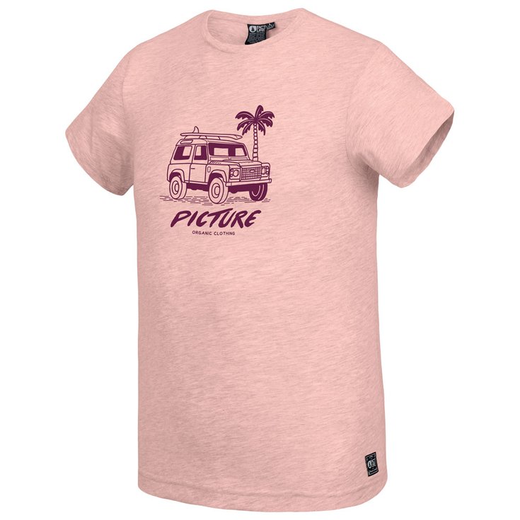 Picture T-shirts Anglet Crystal Pink Melange Voorstelling