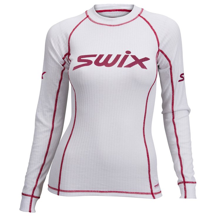 Swix Langlauf Unterwäschen Racex Bodywear Ls Wmn Bright White Präsentation