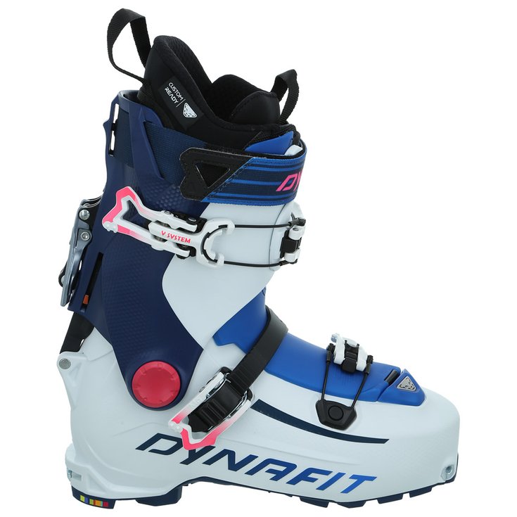 Dynafit Chaussures de Ski Randonnée Hoji Pu W White Poseidon Côté