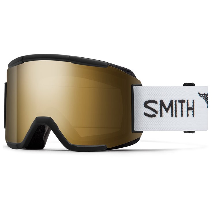 Smith Masque de Ski Squad Ac Mary Sand Chromapop Sun Black Gold Mirror + Yellow Voorstelling