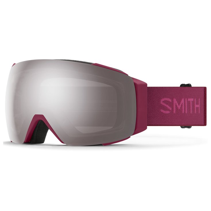 Smith Masque de Ski I/O Mag Merlot Chromapop Sun Platinum Mirror + Chromapop Storm Rose Flash Presentación