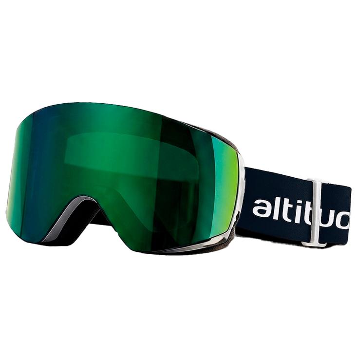 Altitude Eyewear Masque de Ski Ventus Storm Blue Isoline Flash Green Présentation