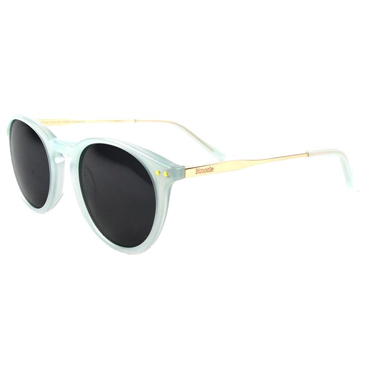 Binocle Eyewear Gafas California Metal Menthe Or Brillant Grey Polarized Presentación