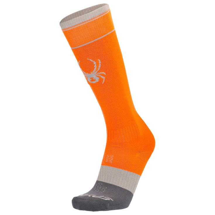 Spyder Socken Mens Pro Liner Ski Socks Orange Shock Präsentation