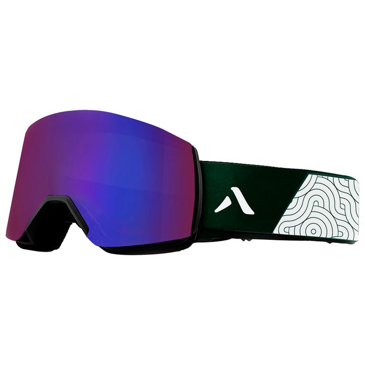 Altitude Eyewear Masque de Ski Elden Deep Forest Organic Line Revo Red Purple Présentation