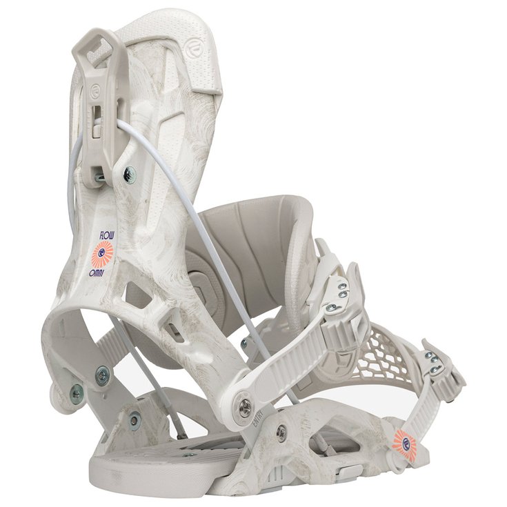 Flow Snowboard Binding Omni Hybrid White Overview
