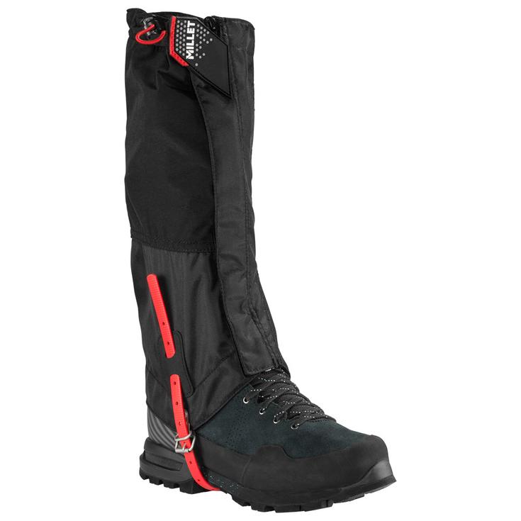 Millet Gamasche Alpine Gaiter Dry Edge Black Red Präsentation